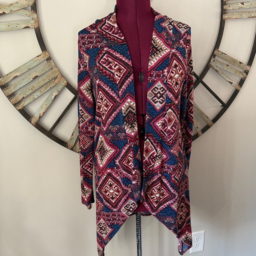 Peppermint Small Geometric Patterned Sweater - Multicolor